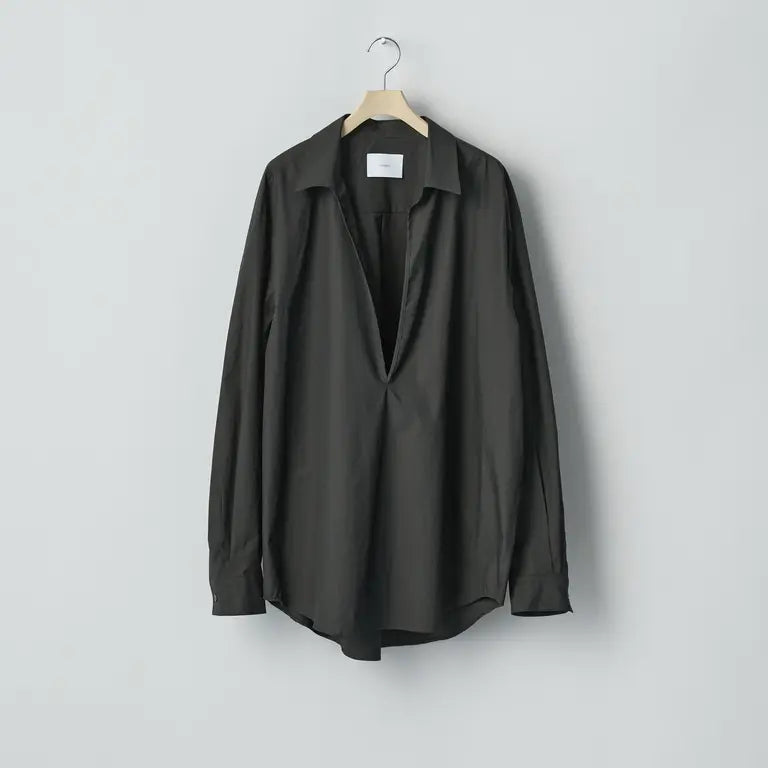 ssstein 25AW Suvin Cotton Oversized Skipper Shirt
