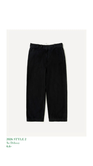 A.PRESSE 26AW Vintage Silk Cotton Work Pants