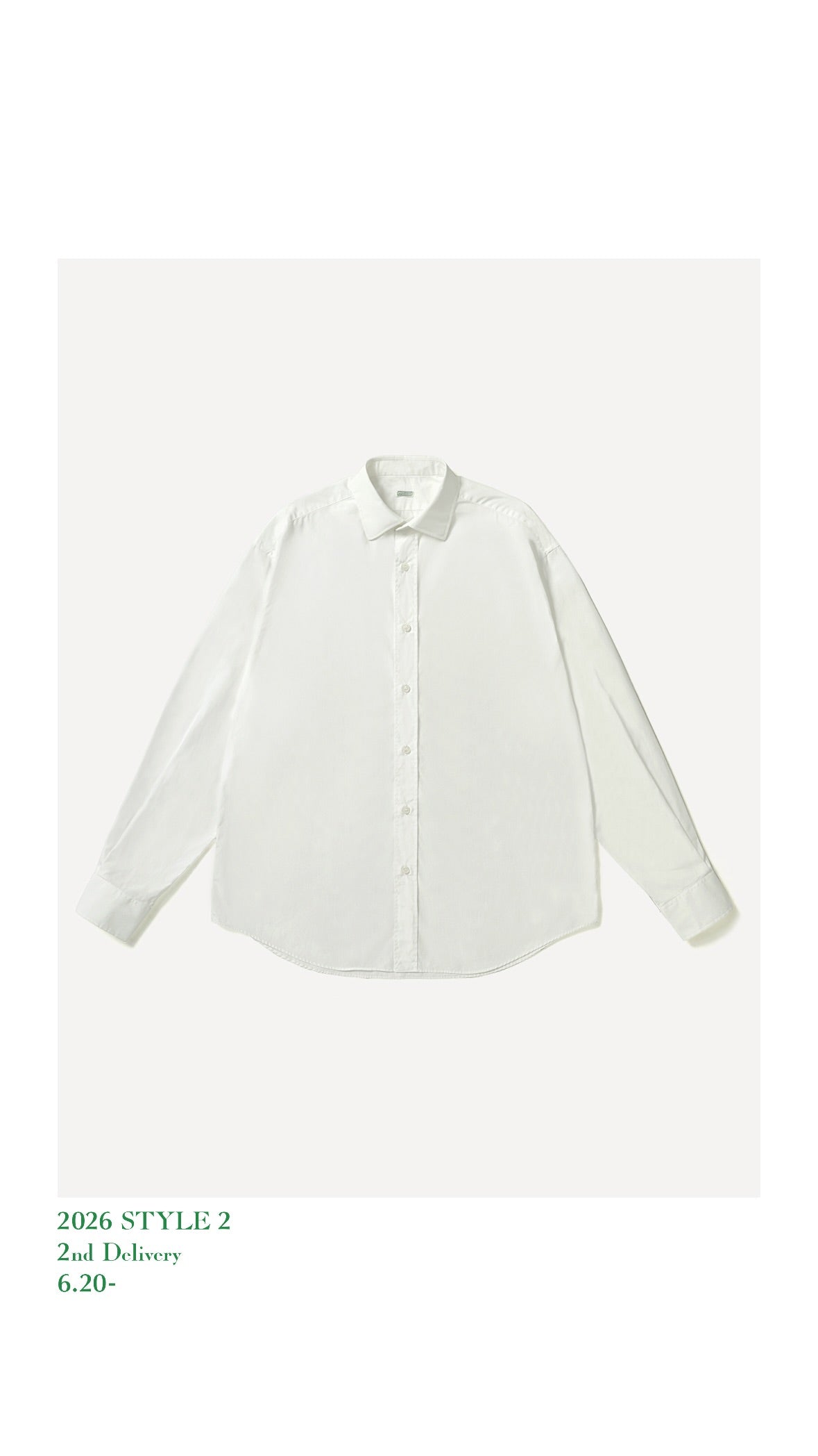 A.PRESSE 26AW Spread Collar Shirt