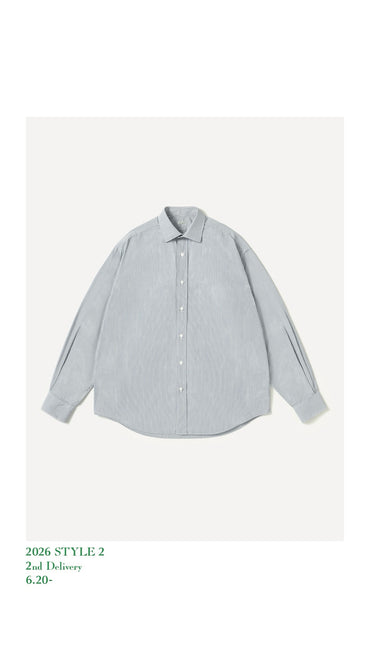 A.PRESSE 26AW Spread Collar Shirt