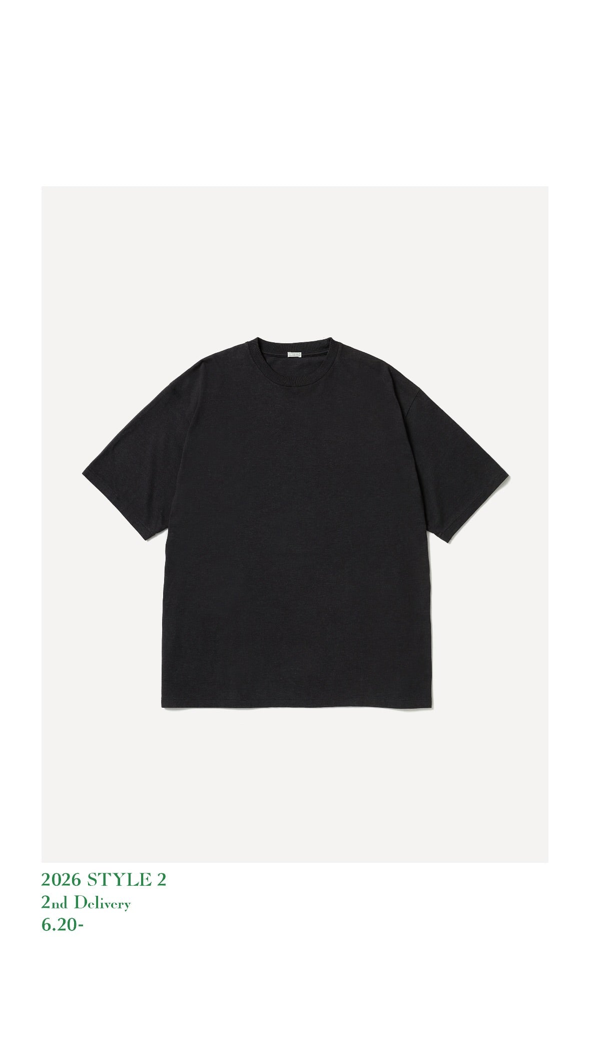 A.PRESSE 26AW Cashmere Blend S/S T-Shirt