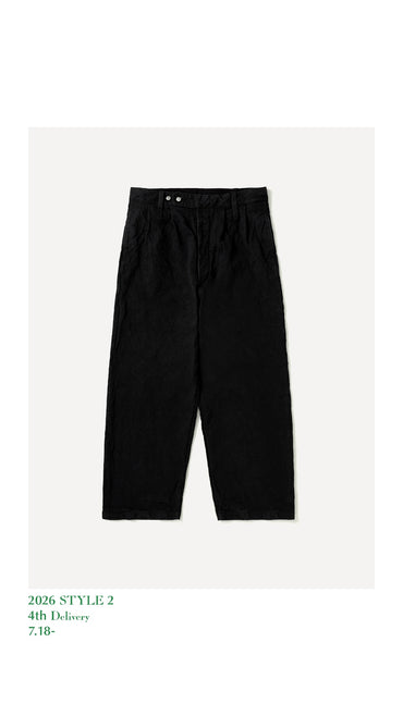 A.PRESSE 26AW Vintage Silk Hemp WW2 British Army Trousers