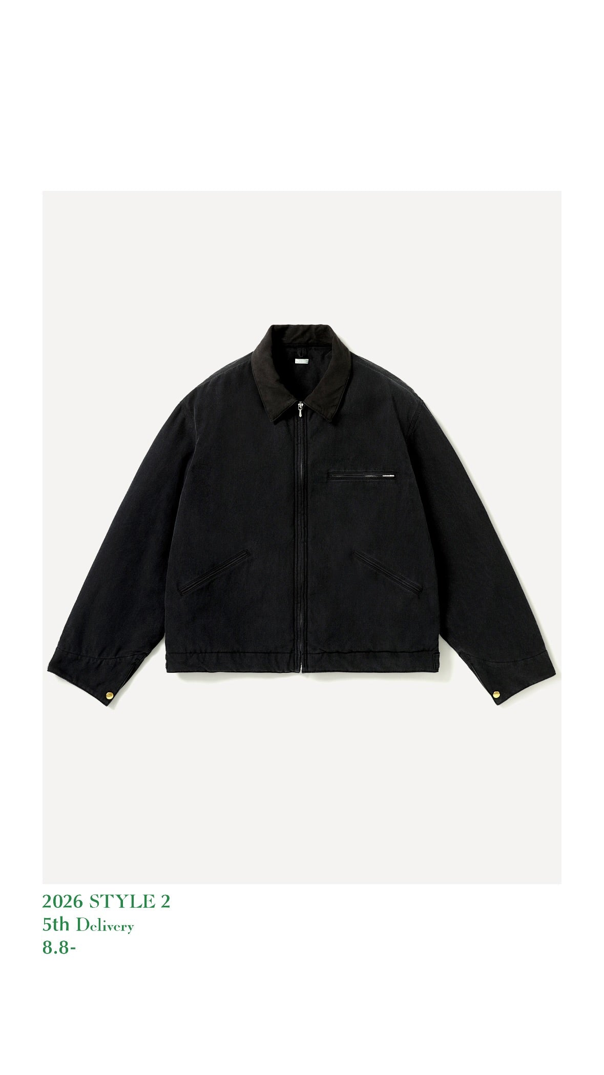 A.PRESSE 26AW Vintage Silk Cotton Detroit Jacket