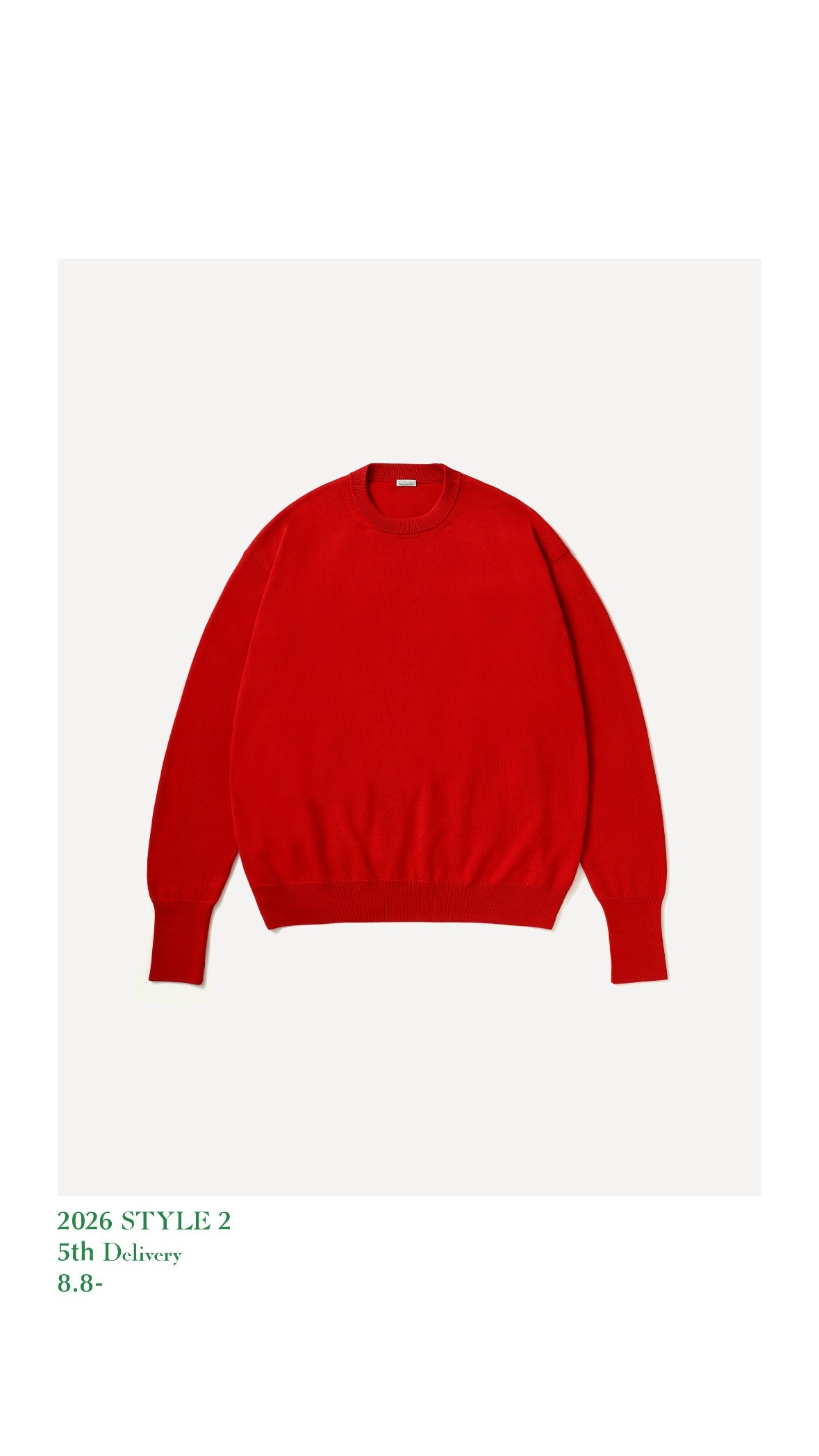 A.PRESSE 26AW Wool Knit Crew Neck Sweater