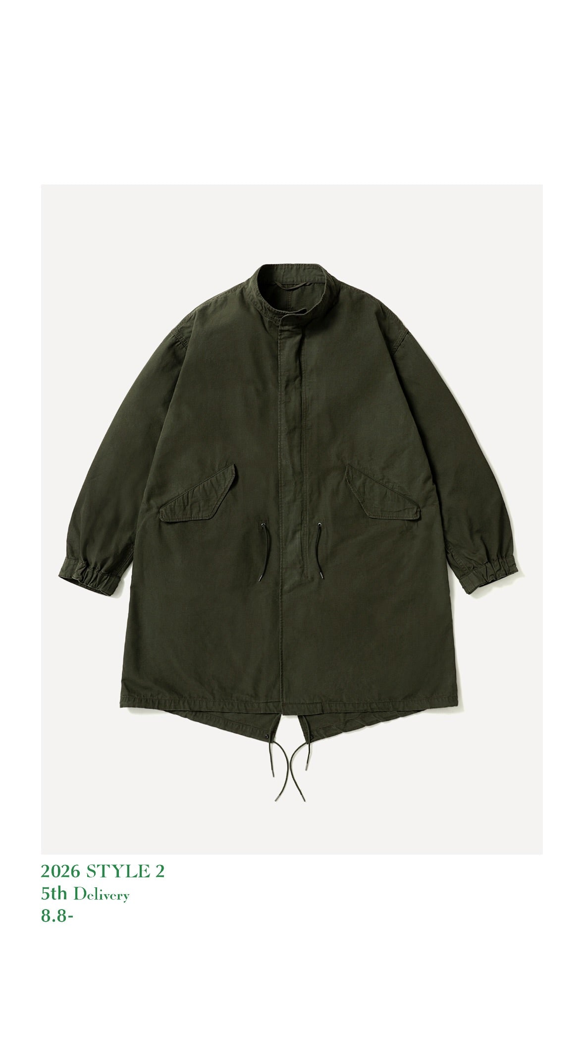 A.PRESSE 26AW Vintage Washed Wool M-65 Field Parka