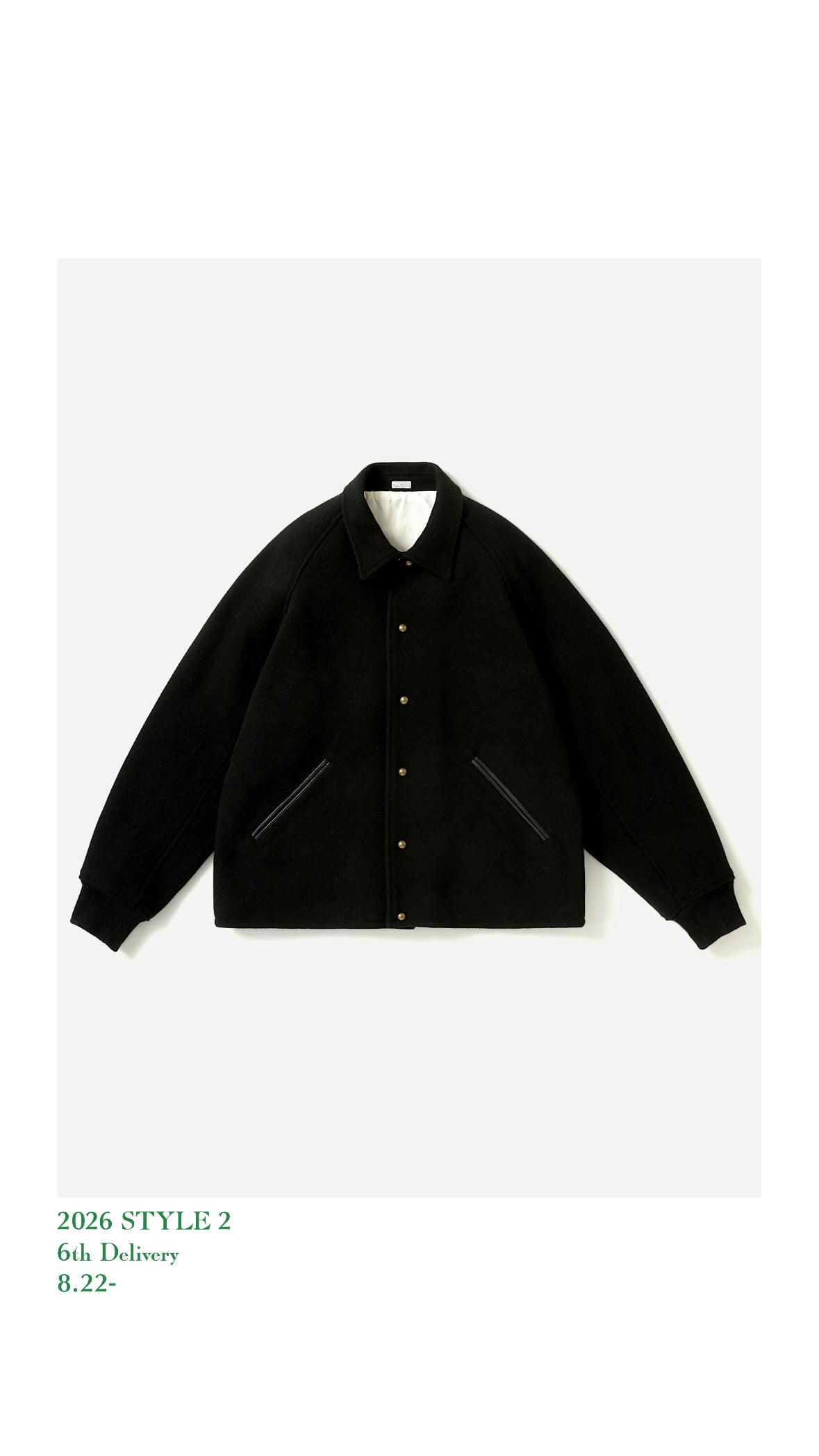 A.PRESSE 26AW High Twist Cashmere Melton Coach Jacket