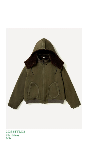 A.PRESSE 26AW Vintage WW2 US Navy Deck Hooded Jacket