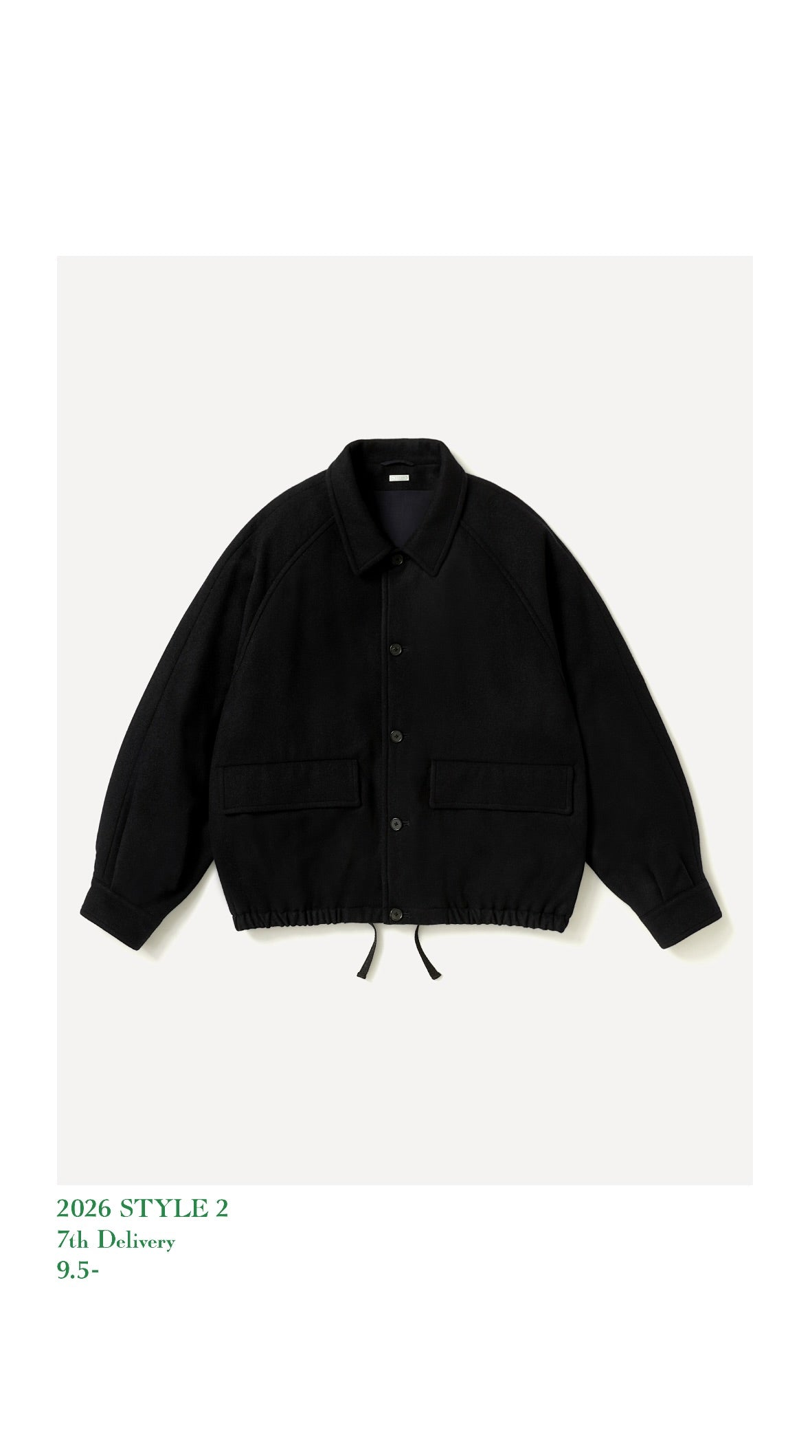 A.PRESSE 26AW Light Weight Cashmere Blouson
