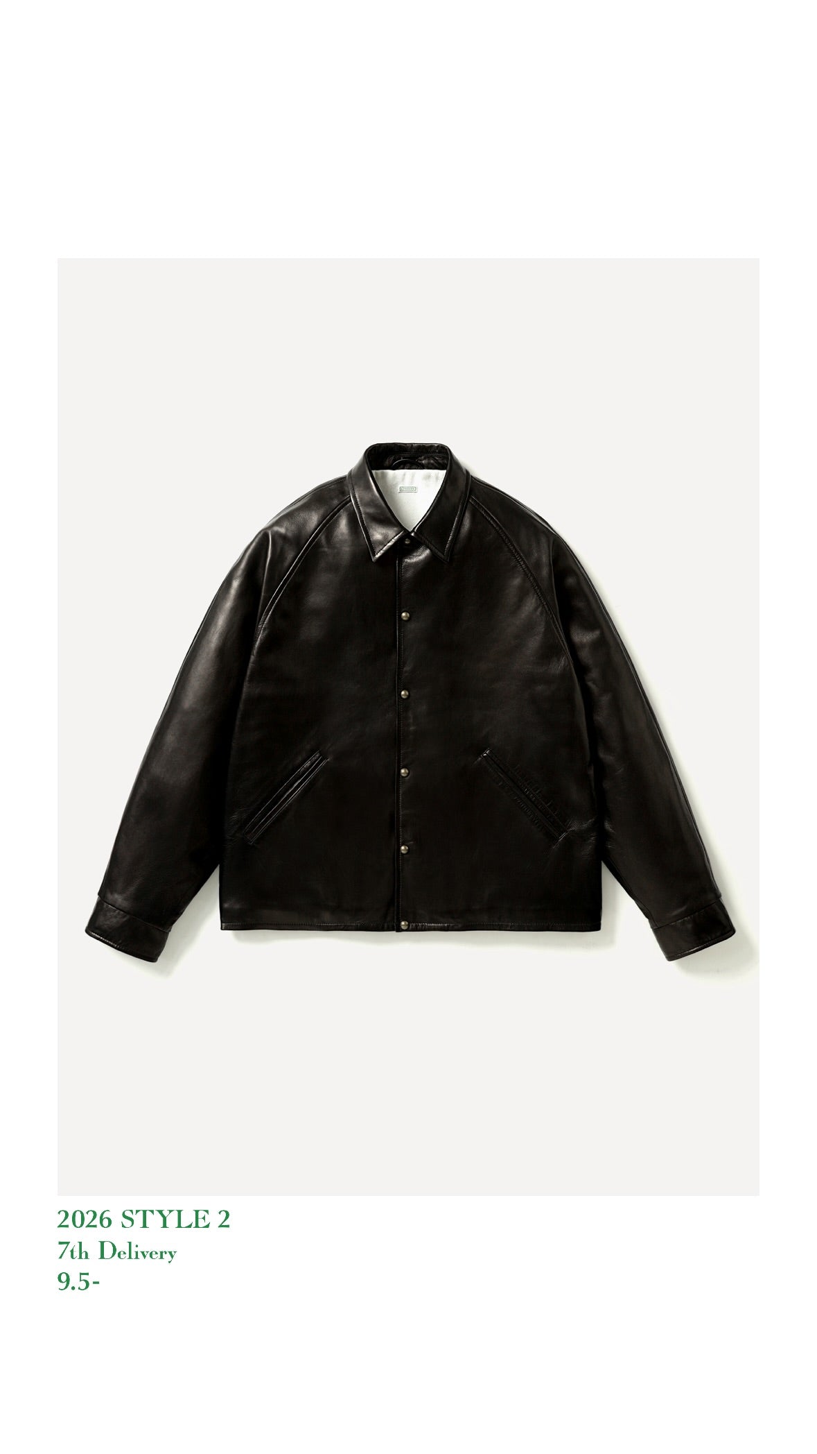 A.PRESSE 26AW Leather Coach Jacket