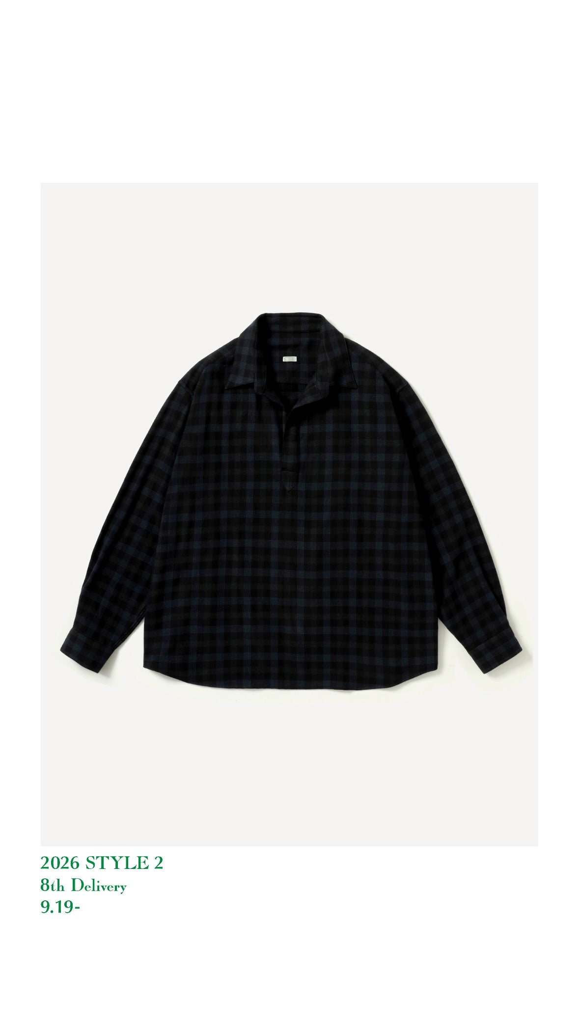 A.PRESSE 26AW Wool Skipper Shirt