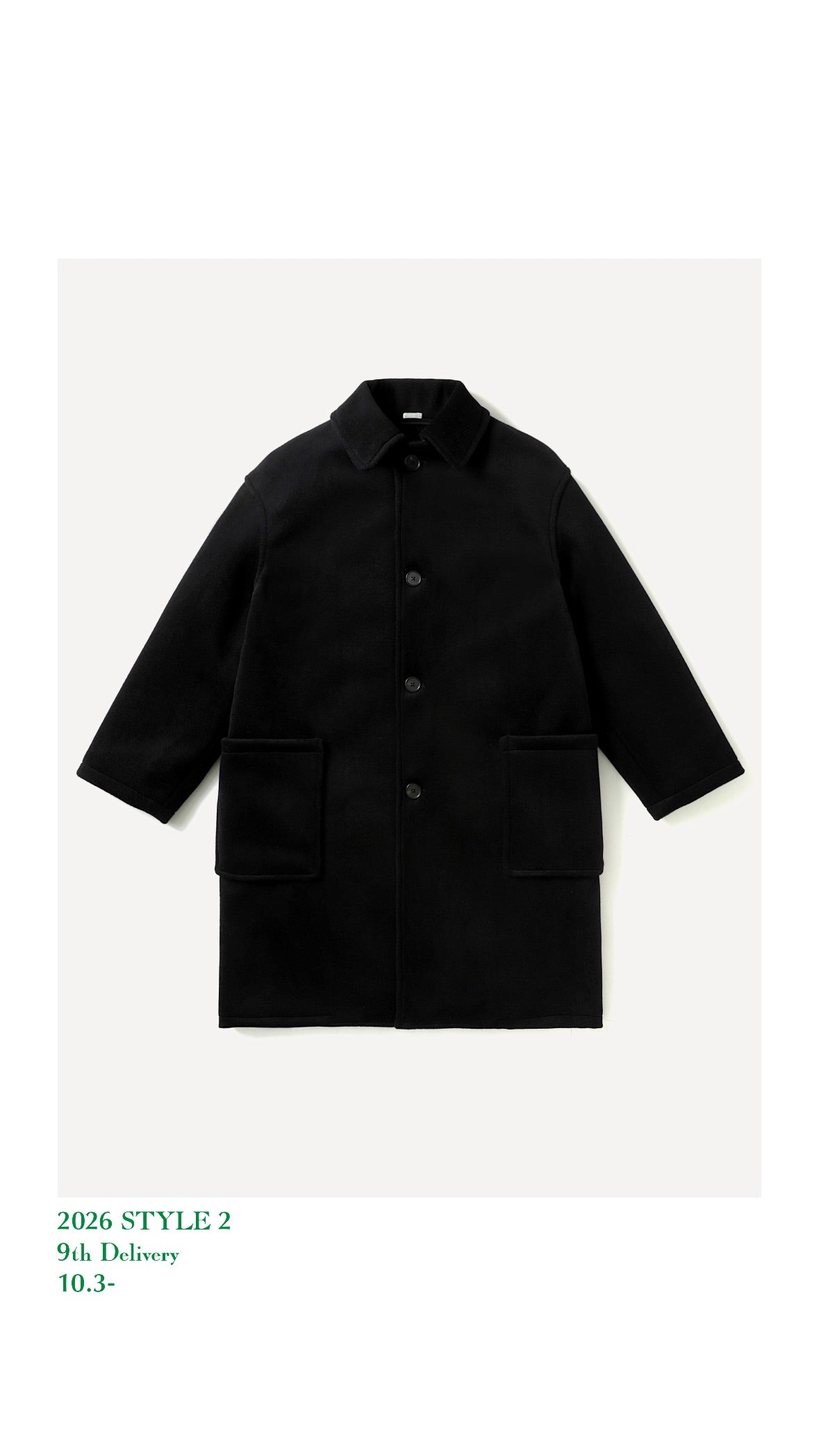 A.PRESSE 26AW Cashmere Wool Herringbone Prisoner Coat