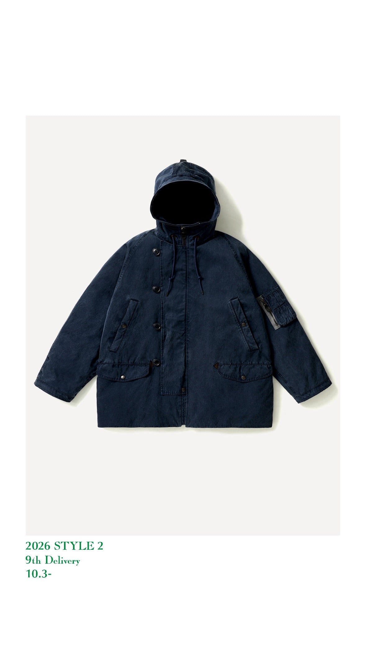 A.PRESSE 26AW Vintage Silk Custom N-3B Flight Jacket