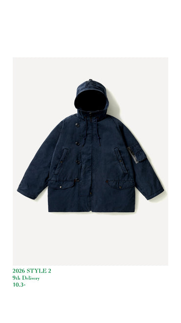 A.PRESSE 26AW Vintage Silk Custom N-3B Flight Jacket
