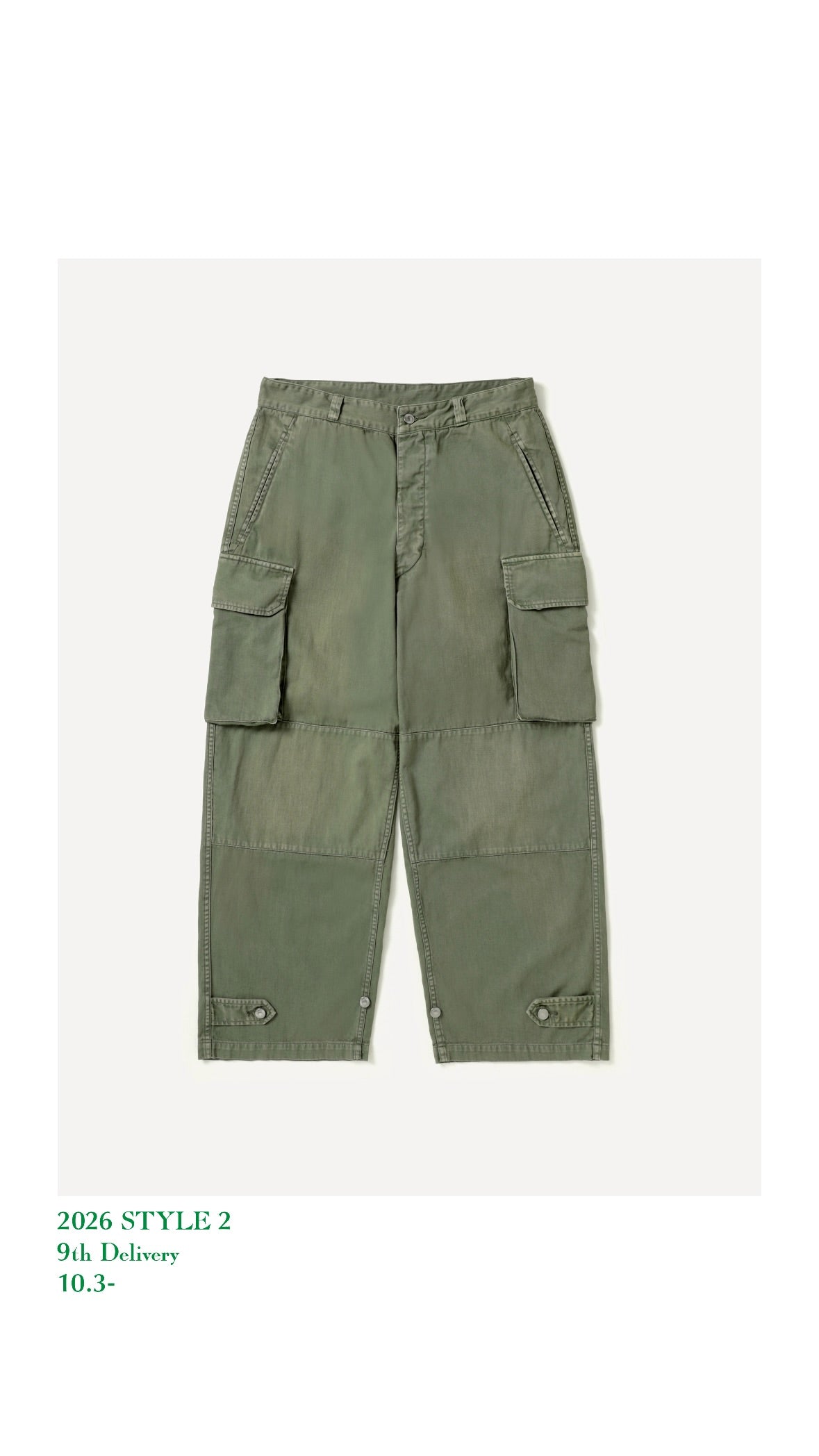A.PRESSE 26AW Vintage FA HBT M-47 Pants