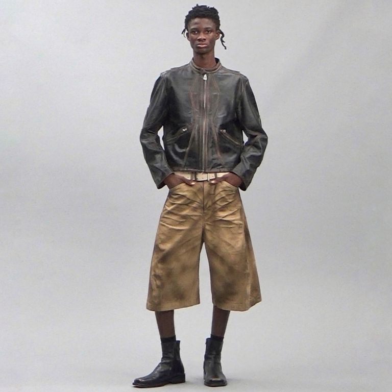NVRFRGT 25SS 3D Twisted Jorts