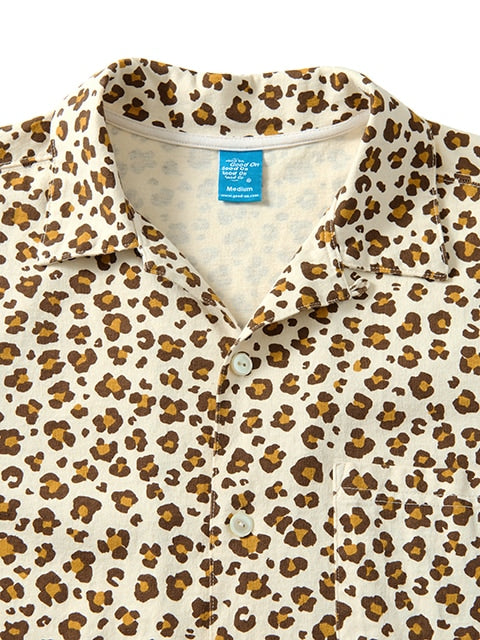 Good On 25SS Leopard S/S Open T-Shirt