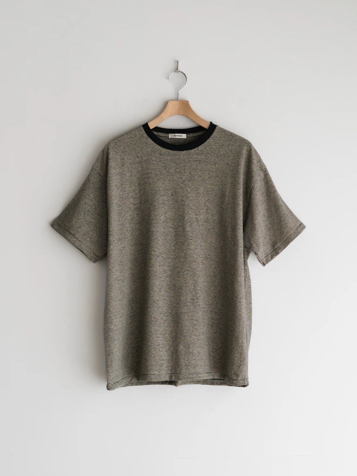 INTERIM 25SS COTTON HEMP BORDER TEE