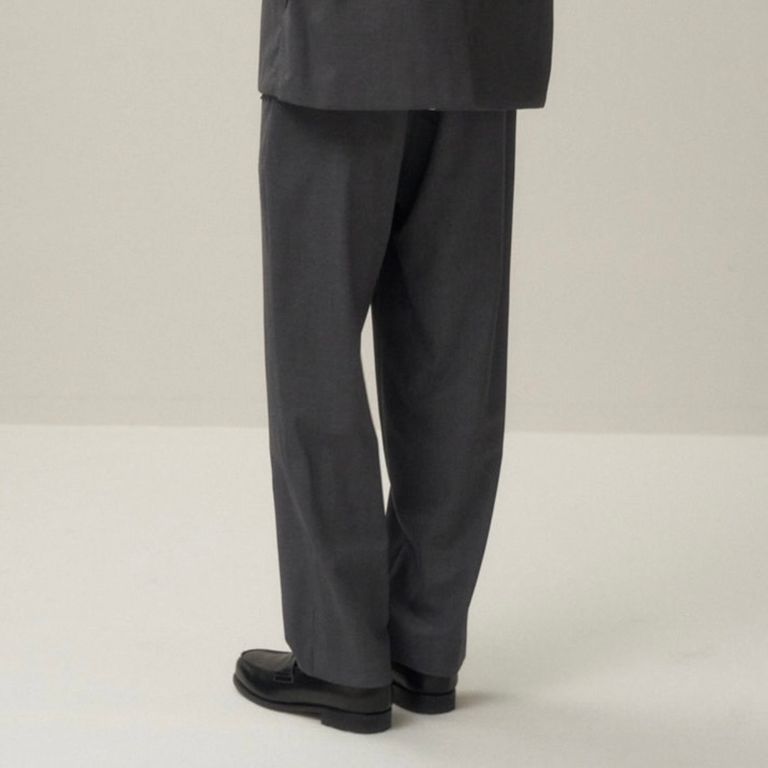 ATON 25AW Wool Tropical Loose Fit Pants