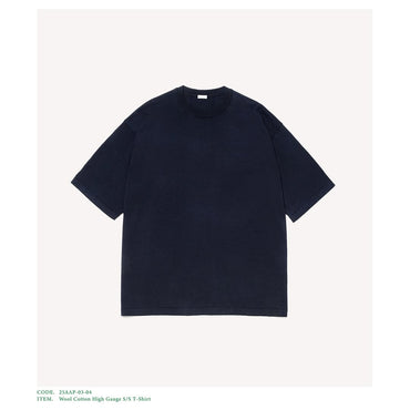 A.PRESSE 25AW Wool Cotton High Gauge S/S T-Shirt