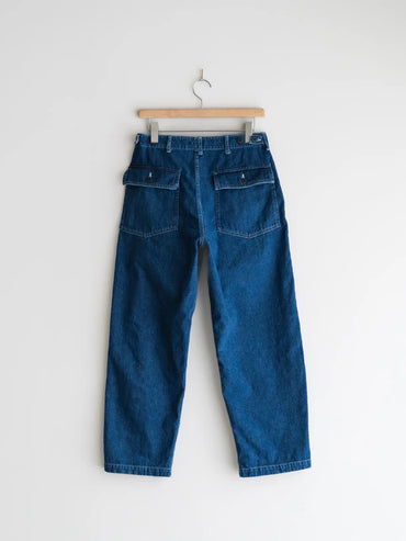INTERIM 25SS USED SLUB YARN DENIM BAKER PANTS