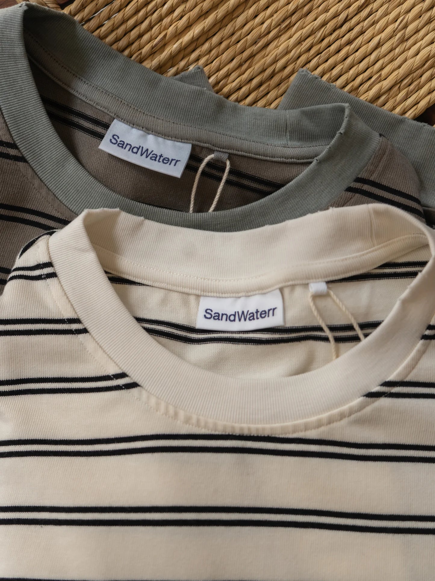SandWaterr 25AW RESEARCHED TEE LS / COTTON BORDER JERSEY