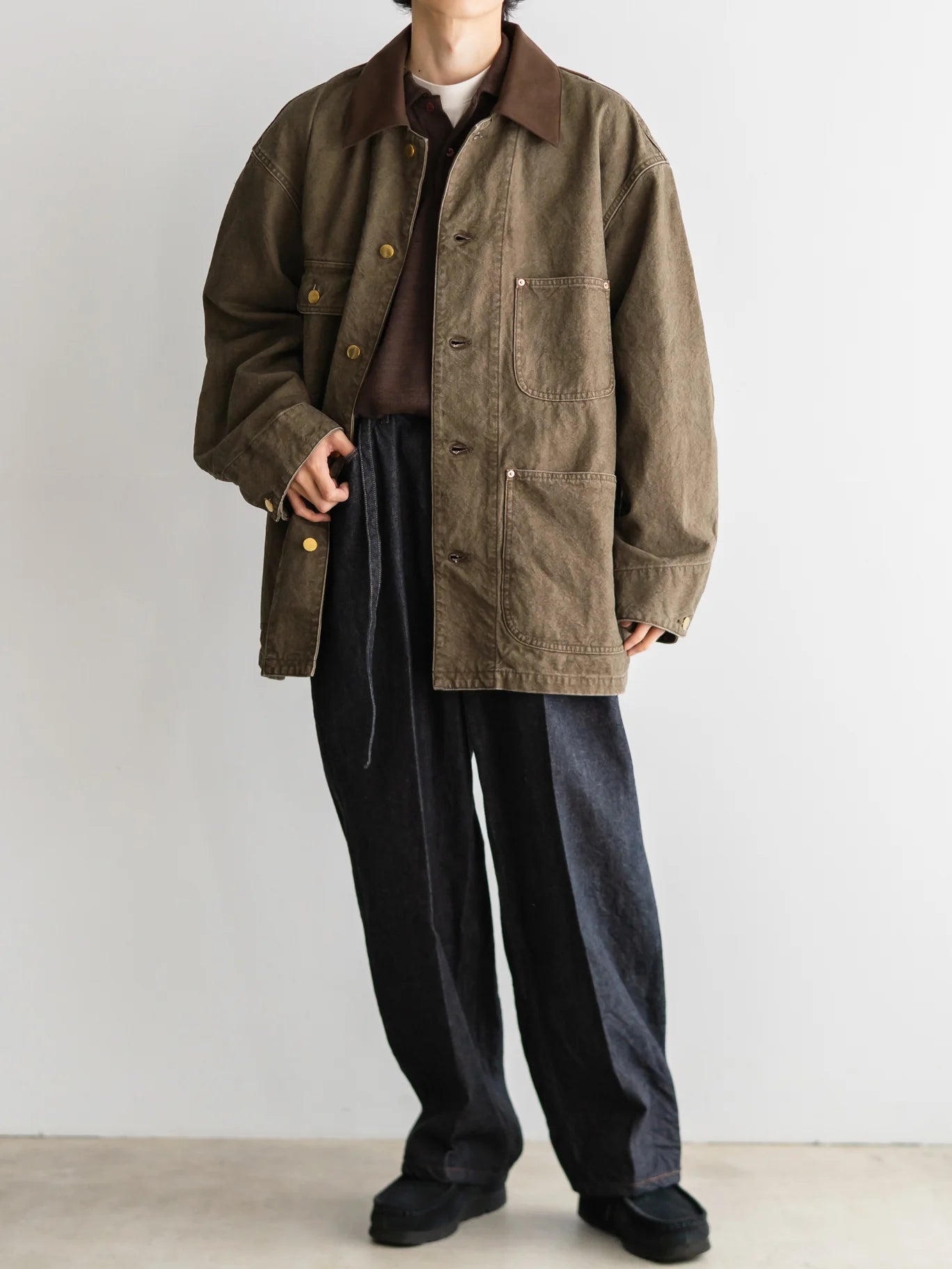 URU 25SS COTTON CANVAS - COVERALL JACKET