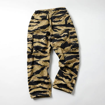 Gold / GL42508 / TIGER PATTERN EASY CARGO PANTS