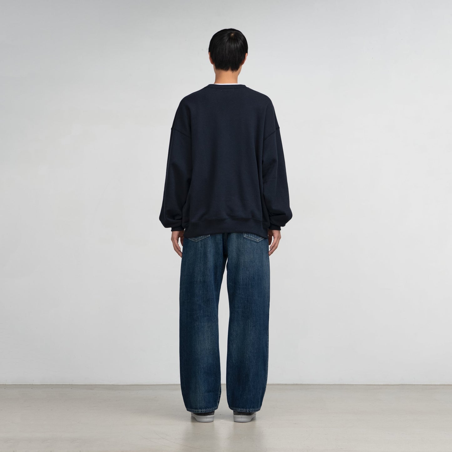 Graphpaper / Selvage Denim Five Pocket Wide Straight Pants -DARK FADE-