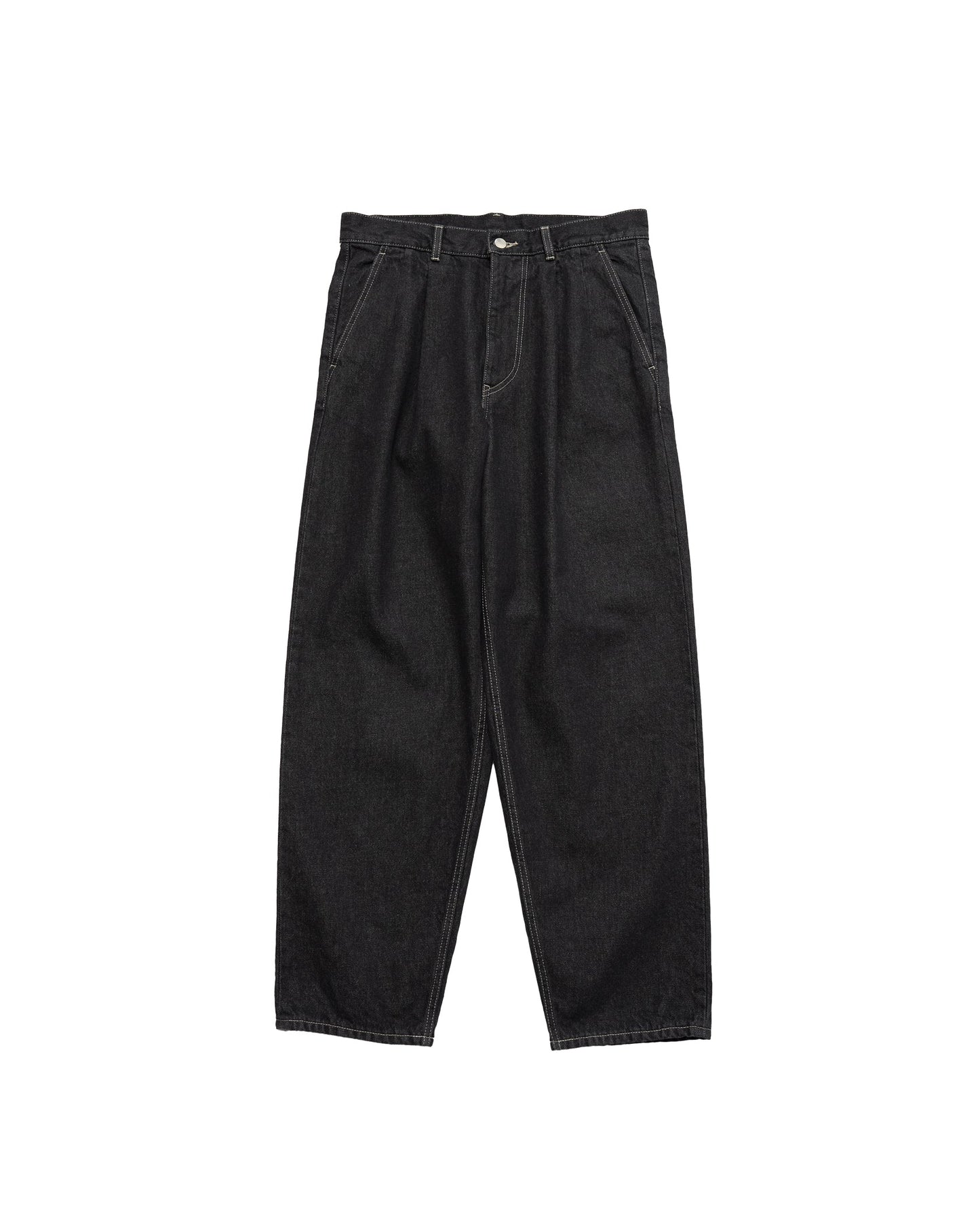 Graphpaper / Gray Tone Cone Denim Two Tuck Tapered Pants