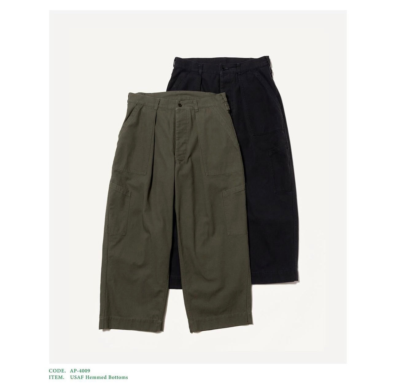 A.PRESSE 24AW USAF Hemmed Bottoms – Vintage Concept Store