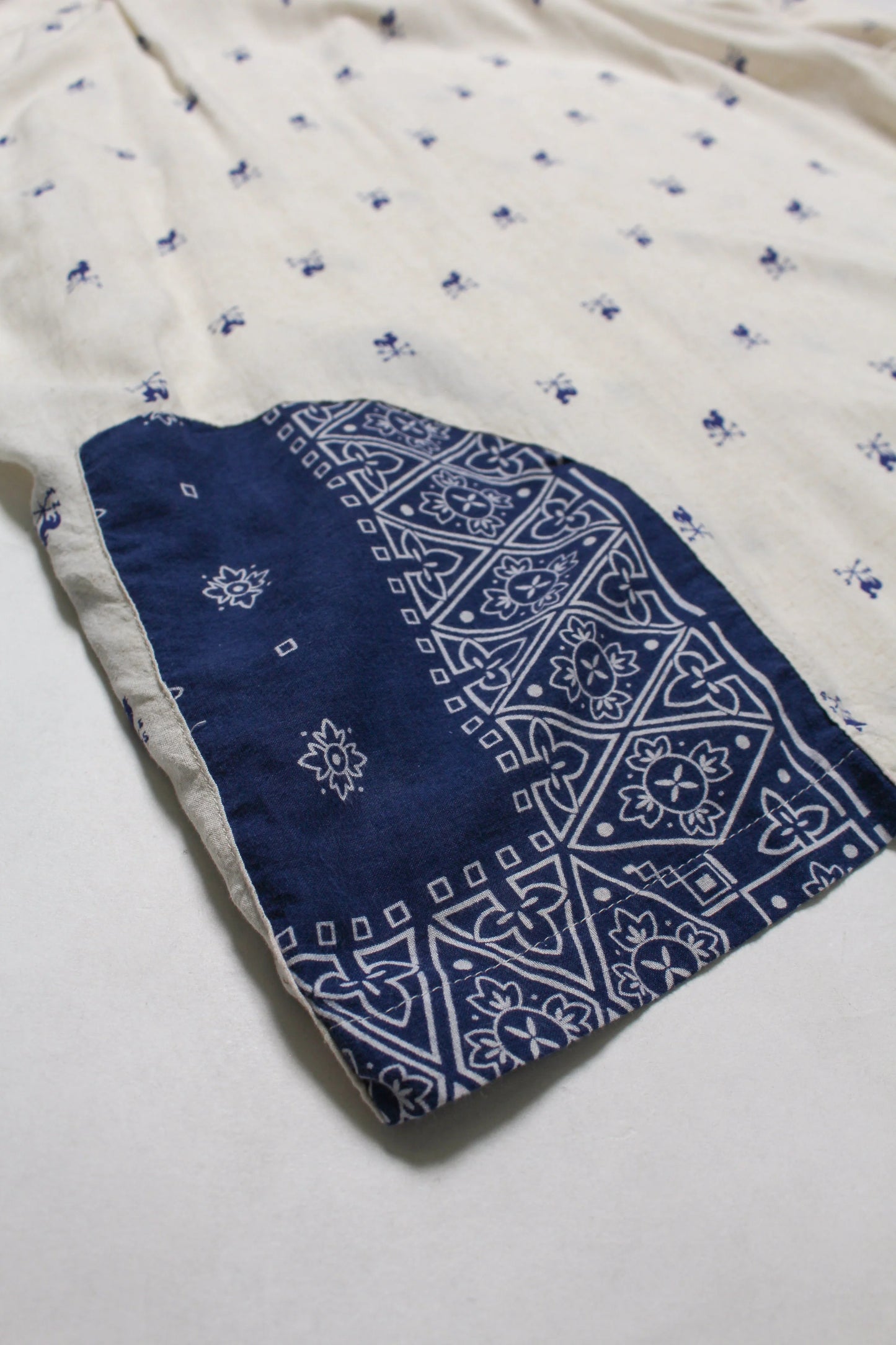 BOWWOW 25SS WEATHERVANE BANDANA REMADE SHIRT