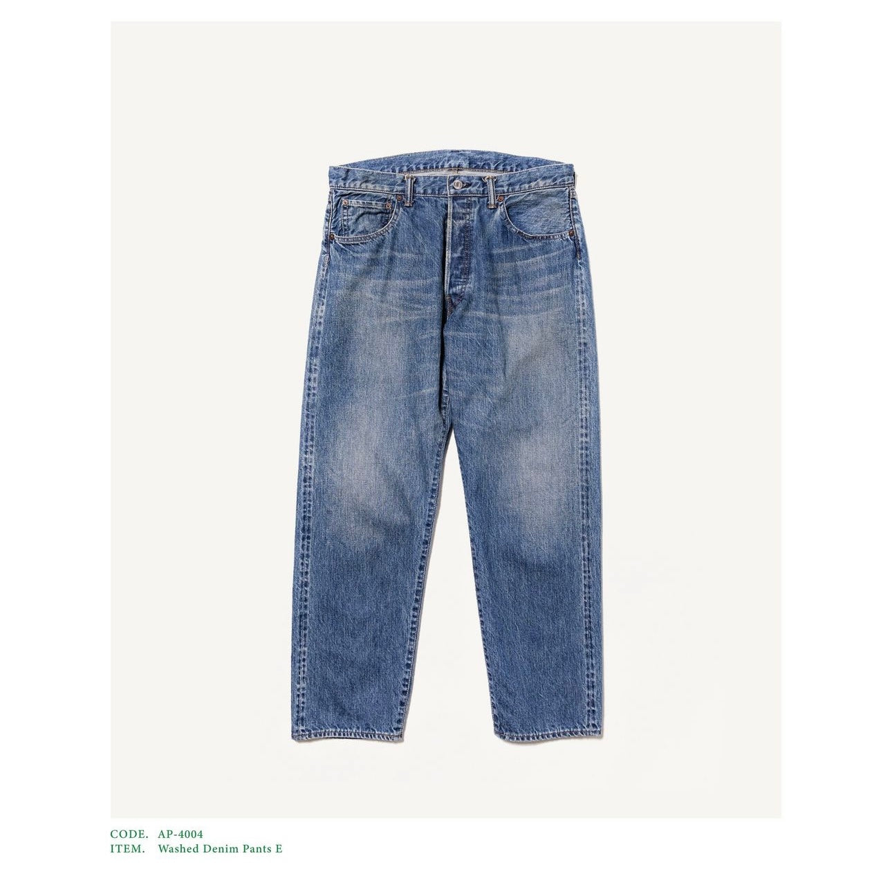 A.PRESSE 24AW Washed Denim Pants E – Vintage Concept Store