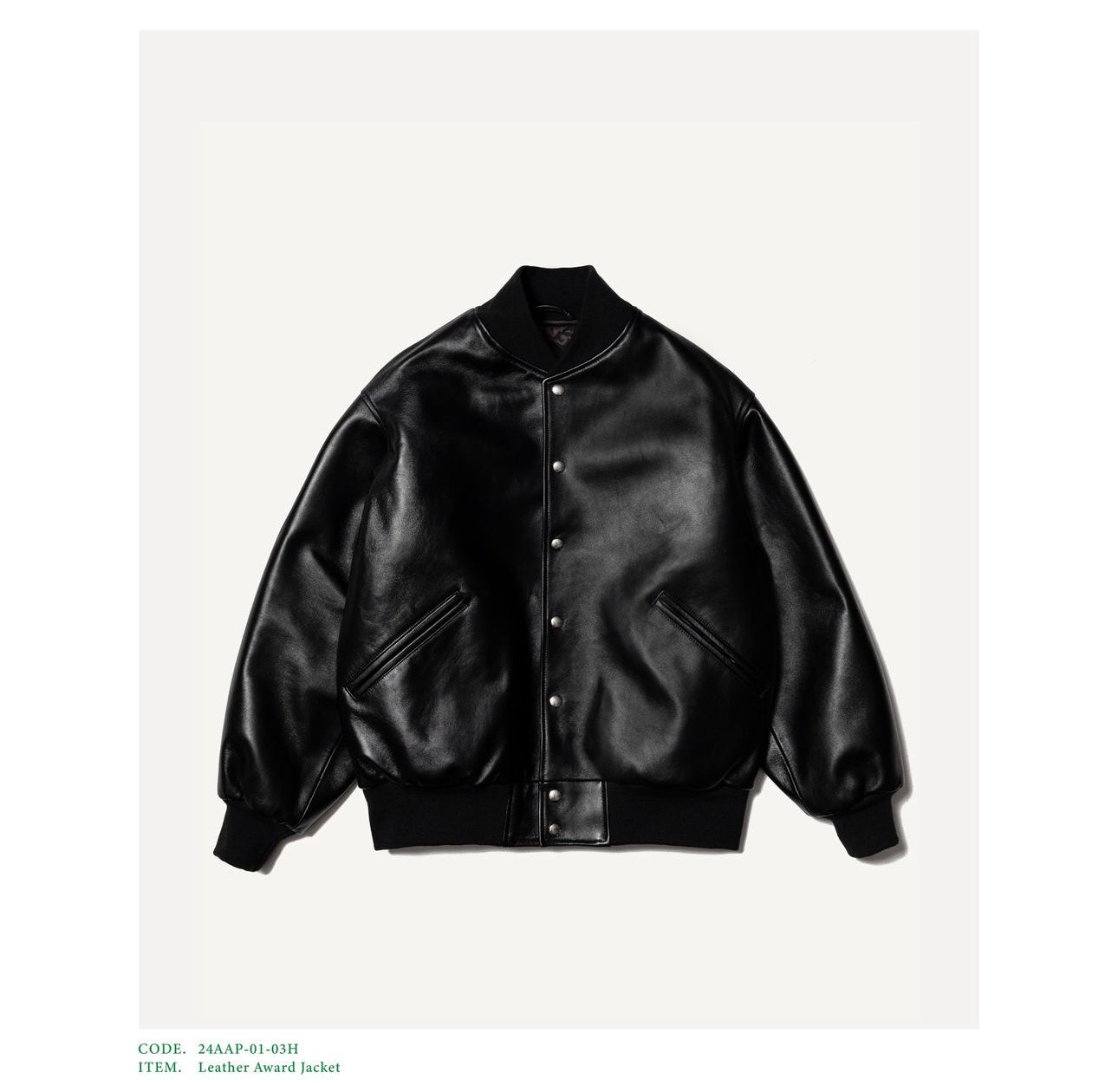 A.PRESSE 24AW Leather Award Jacket – Vintage Concept Store