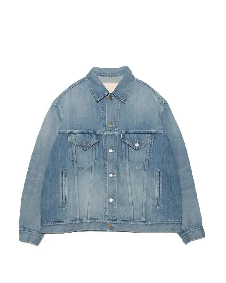 Graphpaper / Selvage Denim Trucker Jacket -LIGHT FADE-