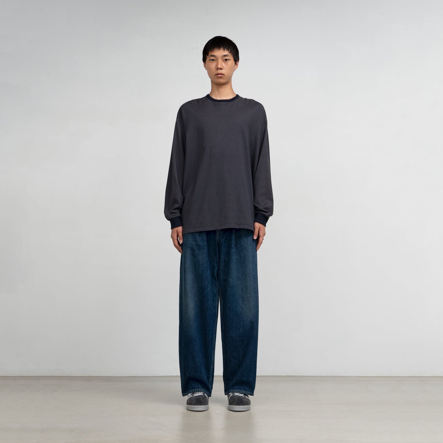 Graphpaper / Selvage Denim Two Tuck Pants -DARK FADE-