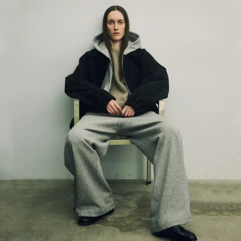 ssstein 25AW Yak/Cotton Sweat Easy Trousers