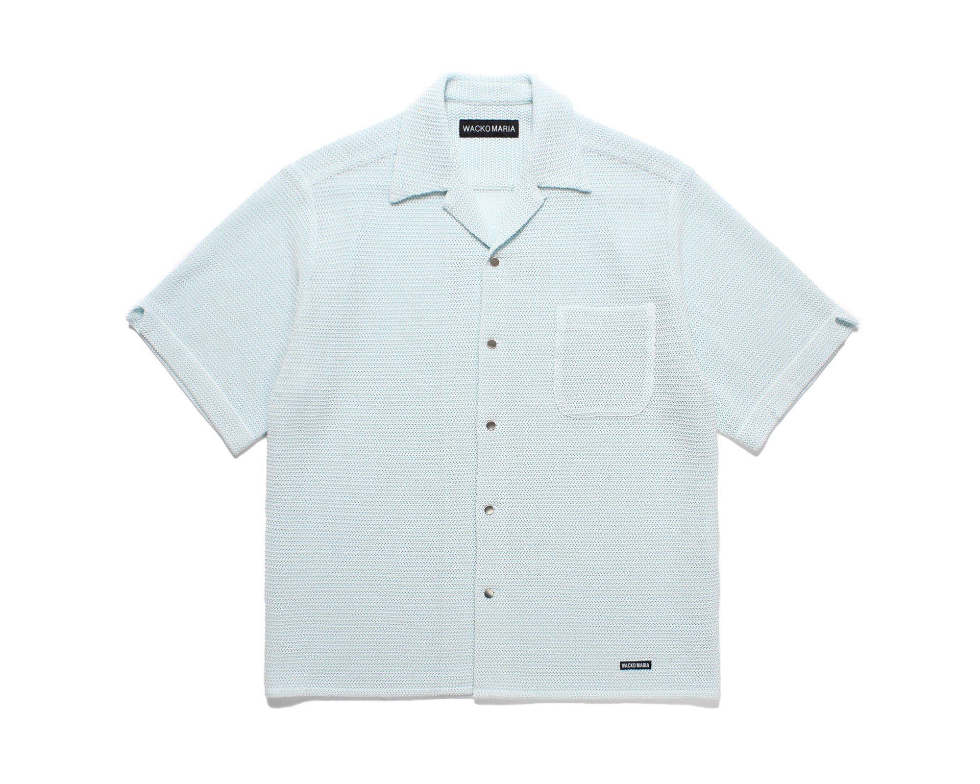 WACKO MARIA/SMALL DOTS OPEN COLLAR SHIRT（PURPLE）［スモール