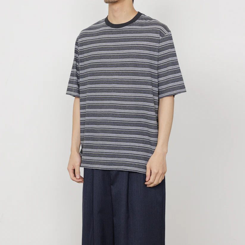 marka 25SS BORDER TEE ORGANIC x MELANGE