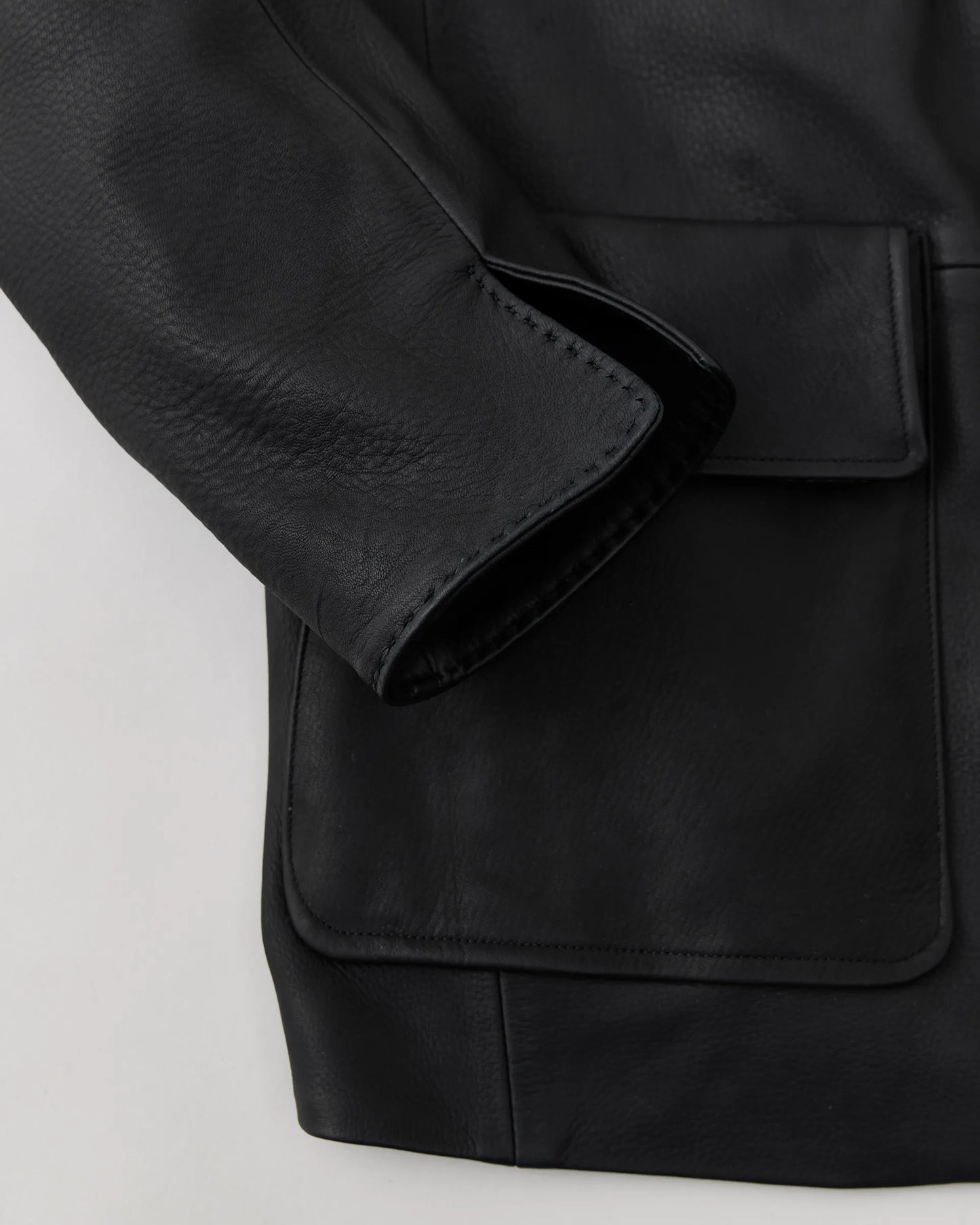 NICENESS 25AW KEENAN / Oiled Deer Leather Hunting Teba Jacket