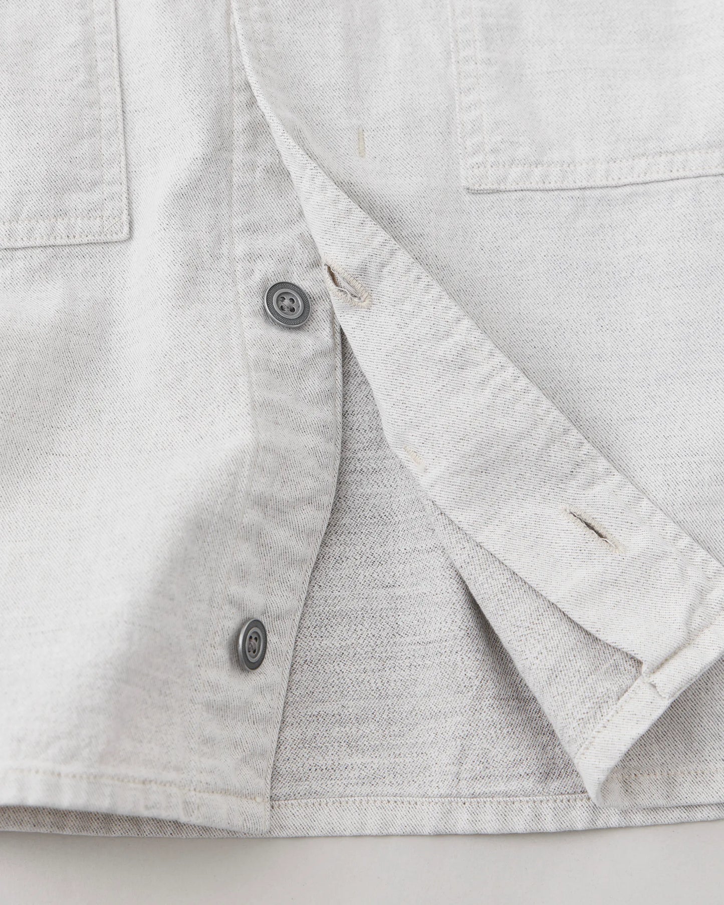 NICENESS 25AW M.COXON / Distressed Snow Denim Jacket