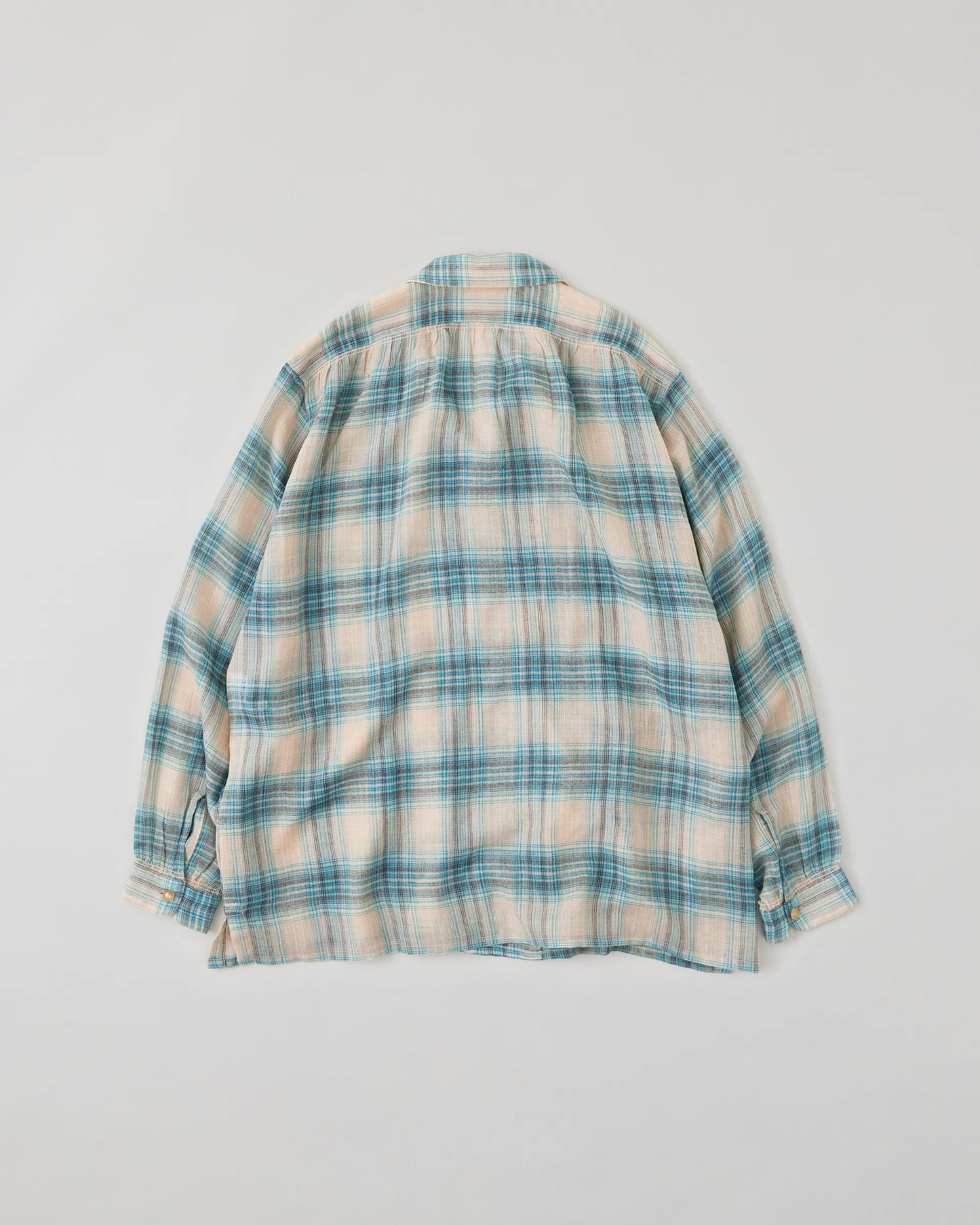 NICENESS 25AW THOM / Multicolor Ombre Open-Collar Shirt