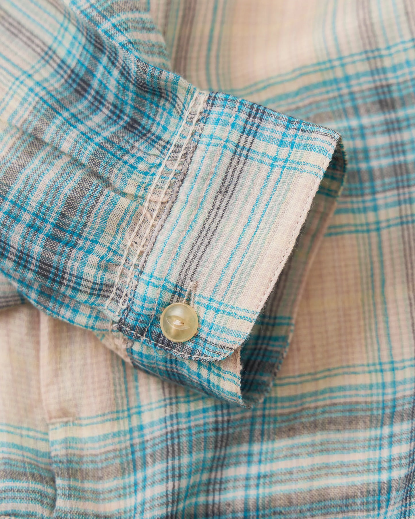 NICENESS 25AW THOM / Multicolor Ombre Open-Collar Shirt