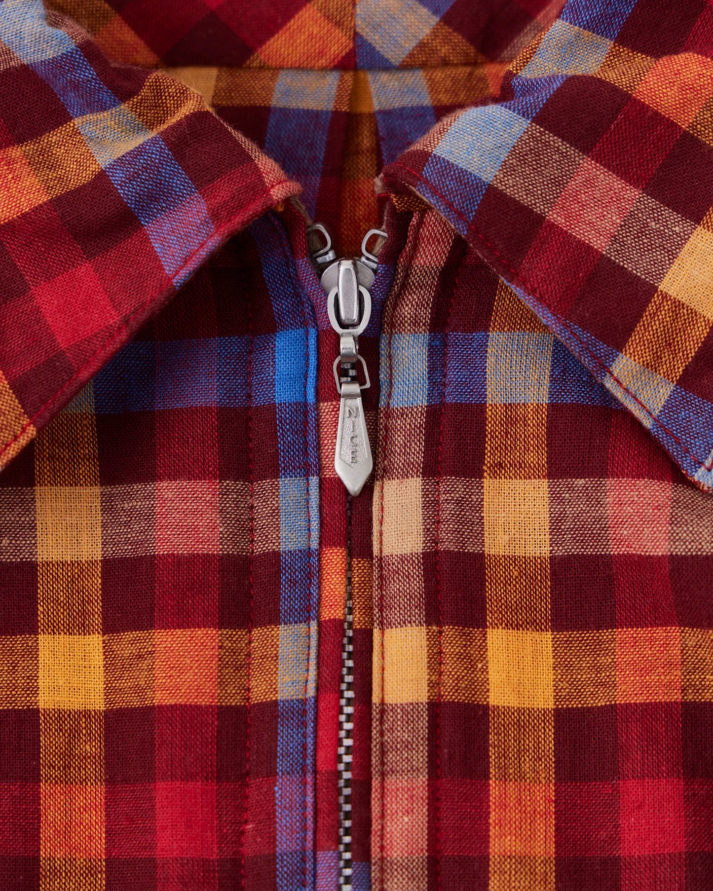 NICENESS 25AW LUCA / Deadstock Check Long Zip Pullover Shirt
