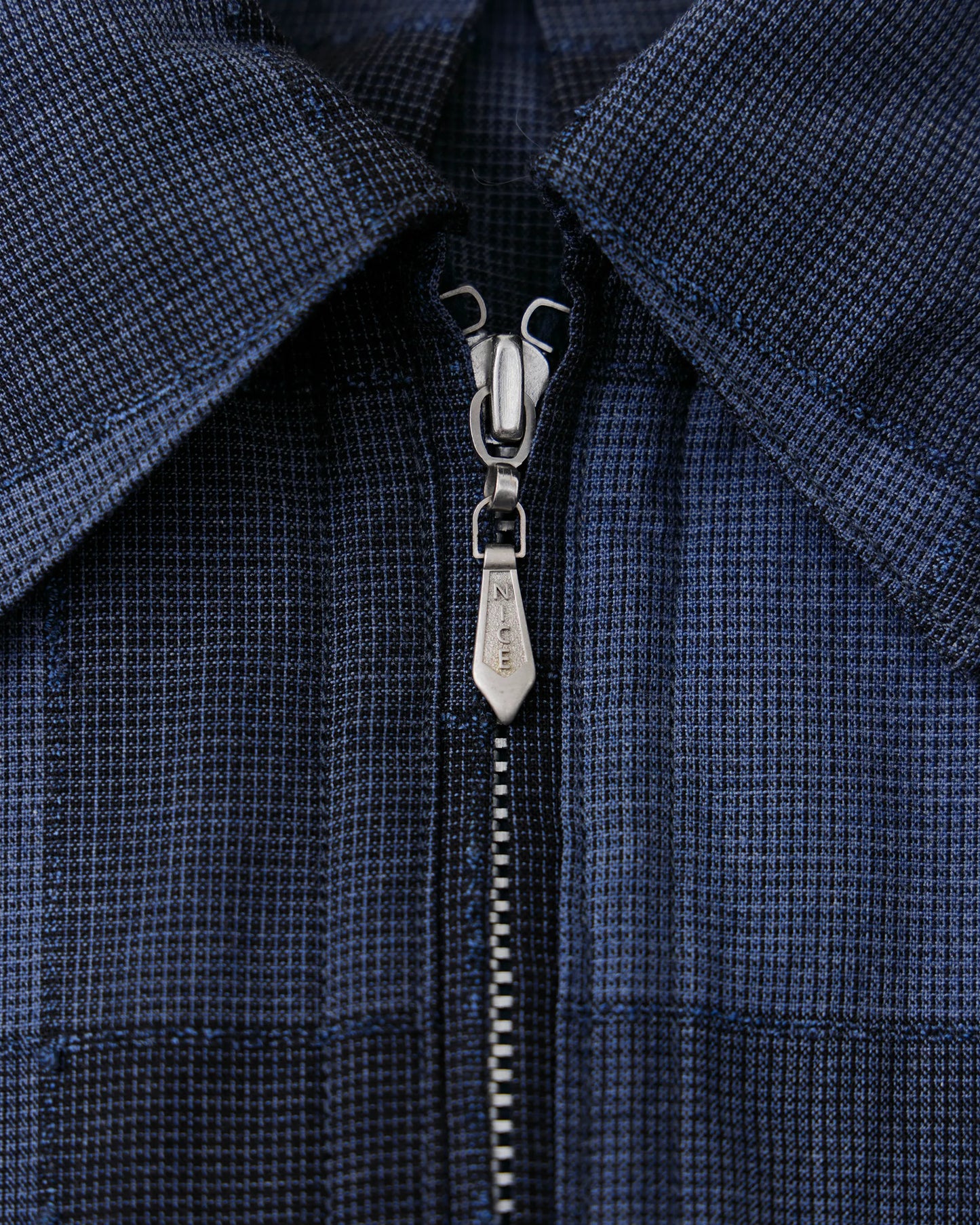NICENESS 25AW LUCA / Deadstock Check Long Zip Pullover Shirt