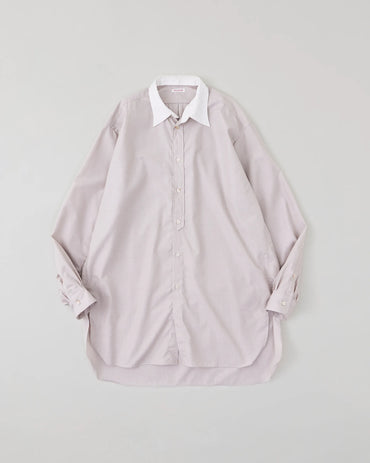 NICENESS 25AW C.IOMMI / End-on-End Chambray Detachable Collar Long Shirt