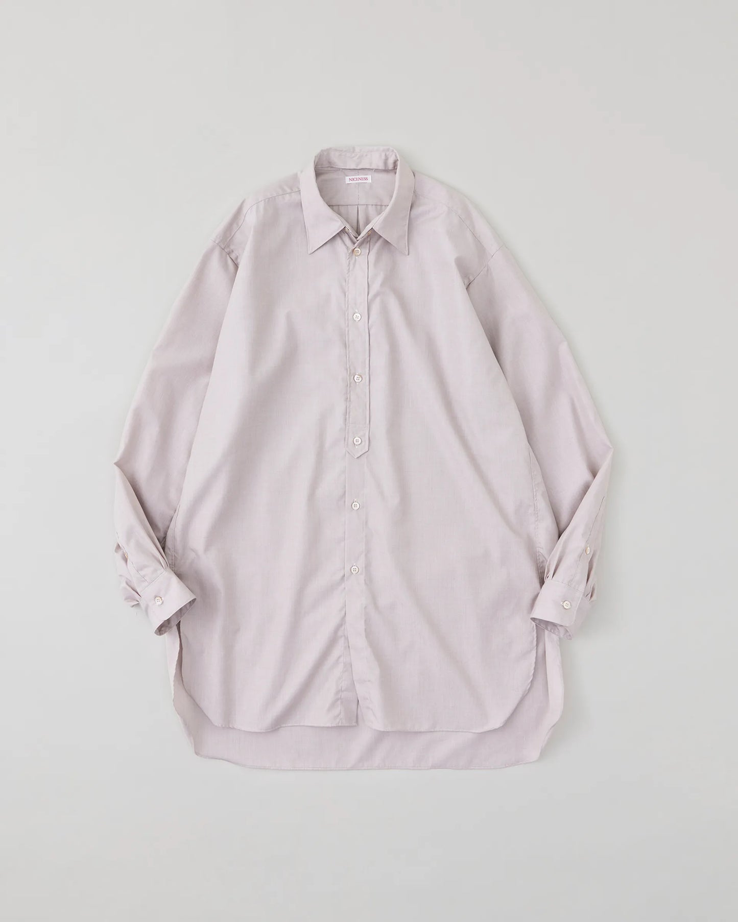 NICENESS 25AW C.IOMMI / End-on-End Chambray Detachable Collar Long Shirt
