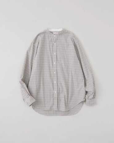 NICENESS 25AW MARC / Dobby Stripe Band Collar Dress Shirt