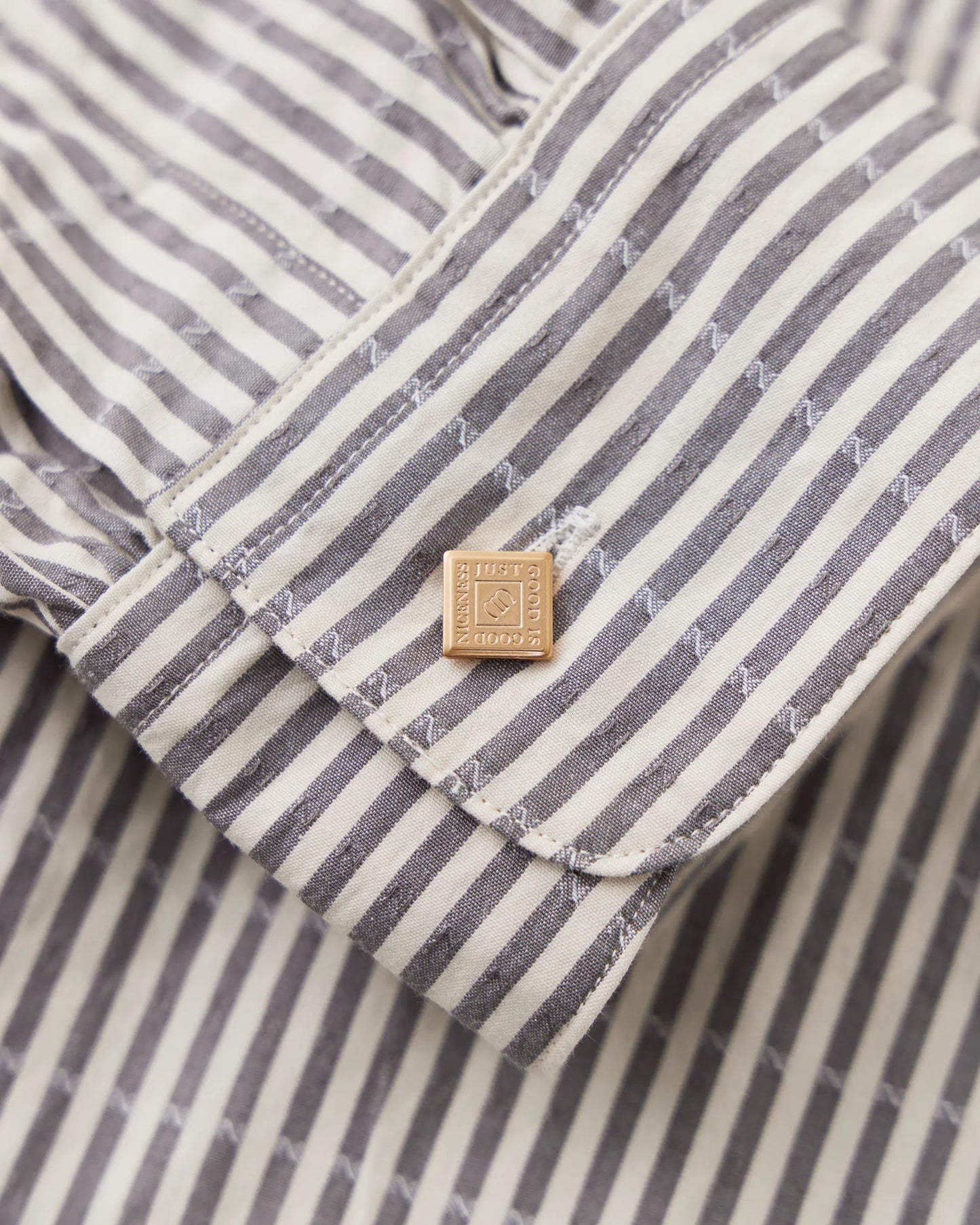 NICENESS 25AW MARC / Dobby Stripe Band Collar Dress Shirt