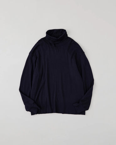 NICENESS 25AW BUCKLEY / Cotton Cashmere Loose Mock Neck L/S Tee