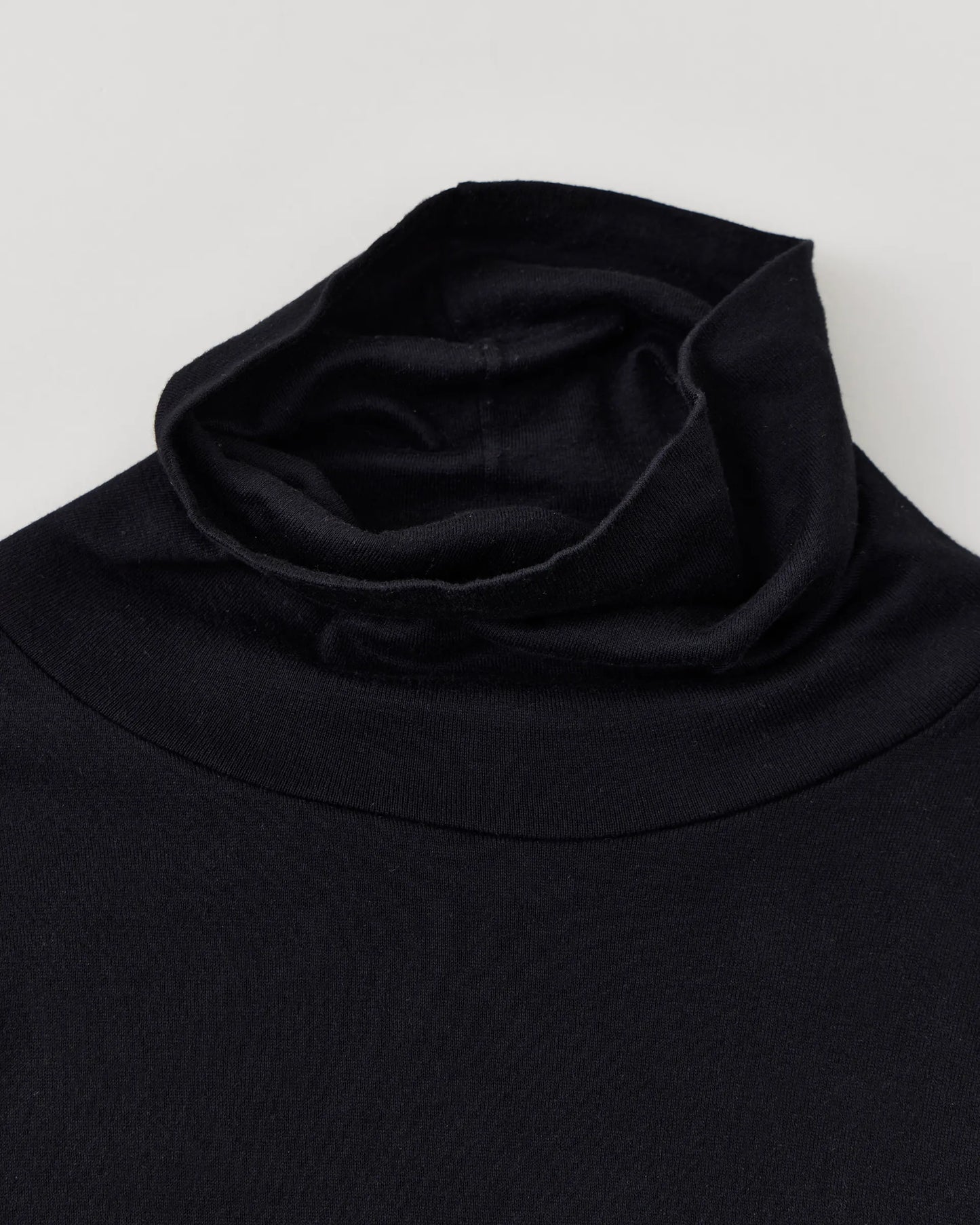 NICENESS 25AW BUCKLEY / Cotton Cashmere Loose Mock Neck L/S Tee